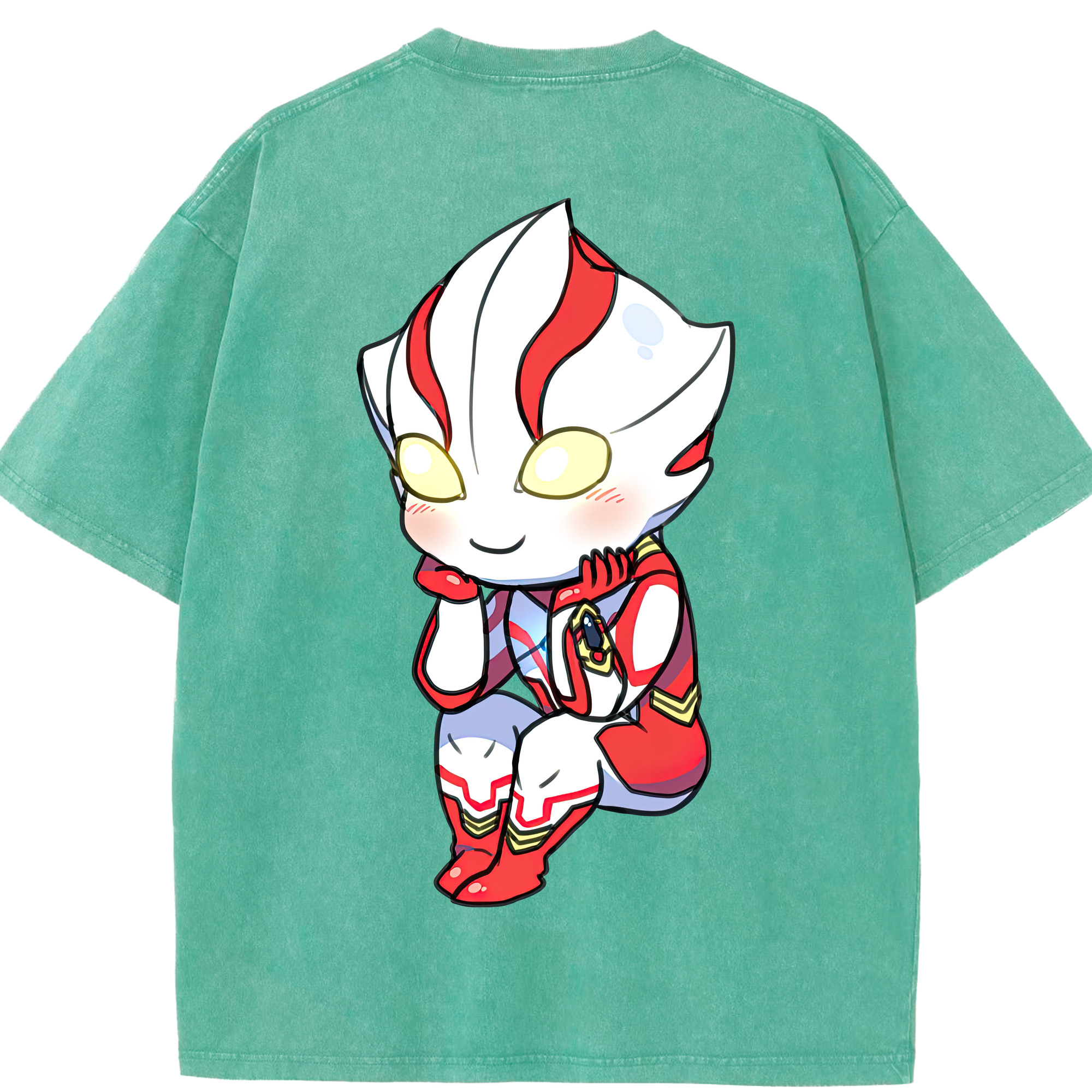 （画像用） ウルトラマン Ultraman 綿100% ヴィンテージ風 半袖Tシャツ（背面プリント）